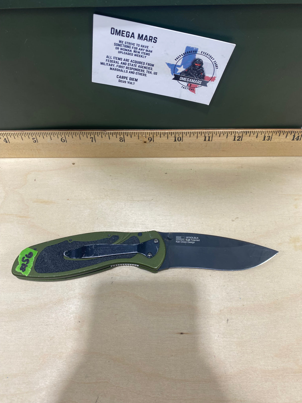 Kershaw Blur 1670OLBLK #56. Light Usage.