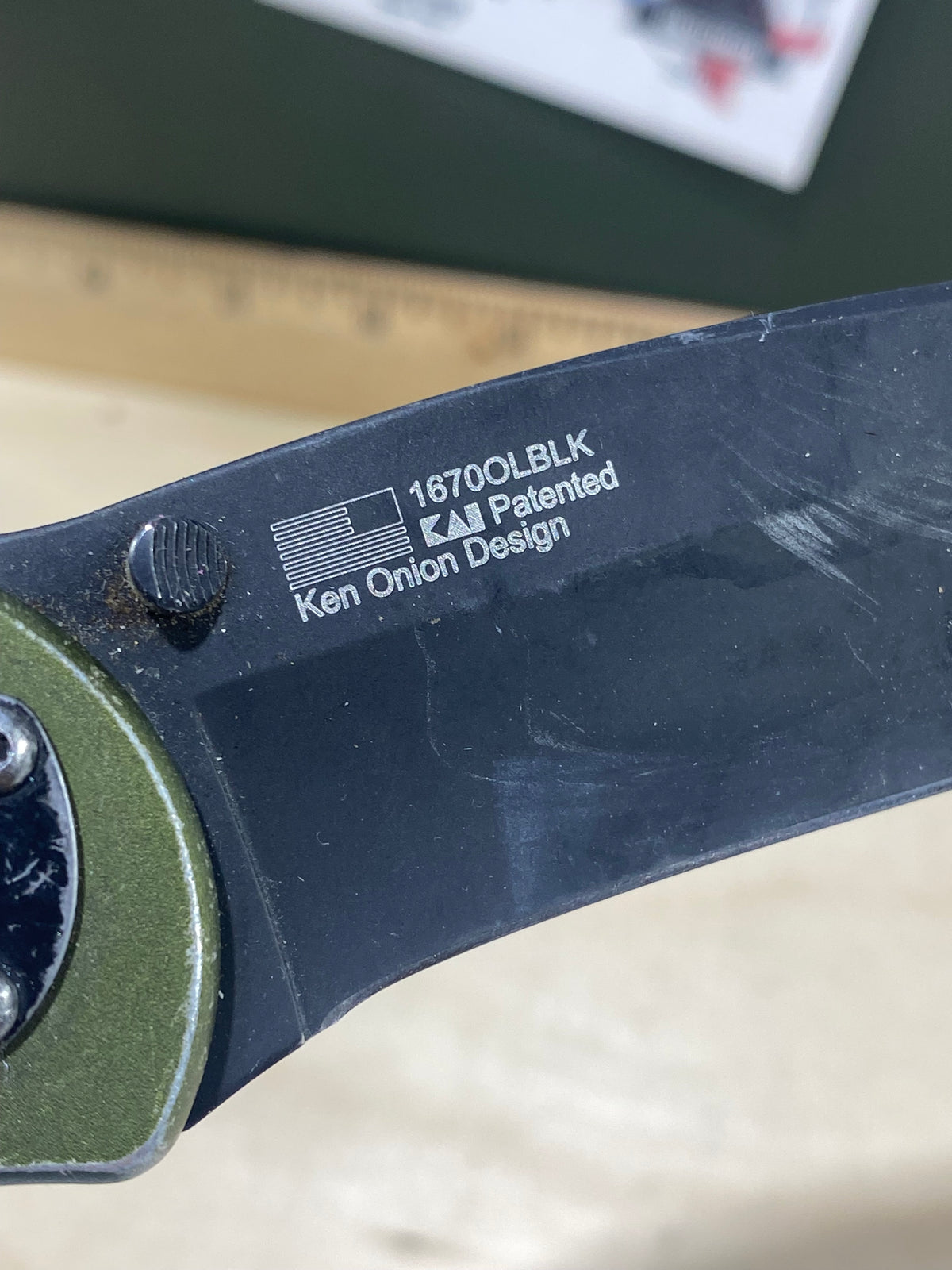Kershaw Blur 1670OLBLK #58. Light Usage. Resharpened.