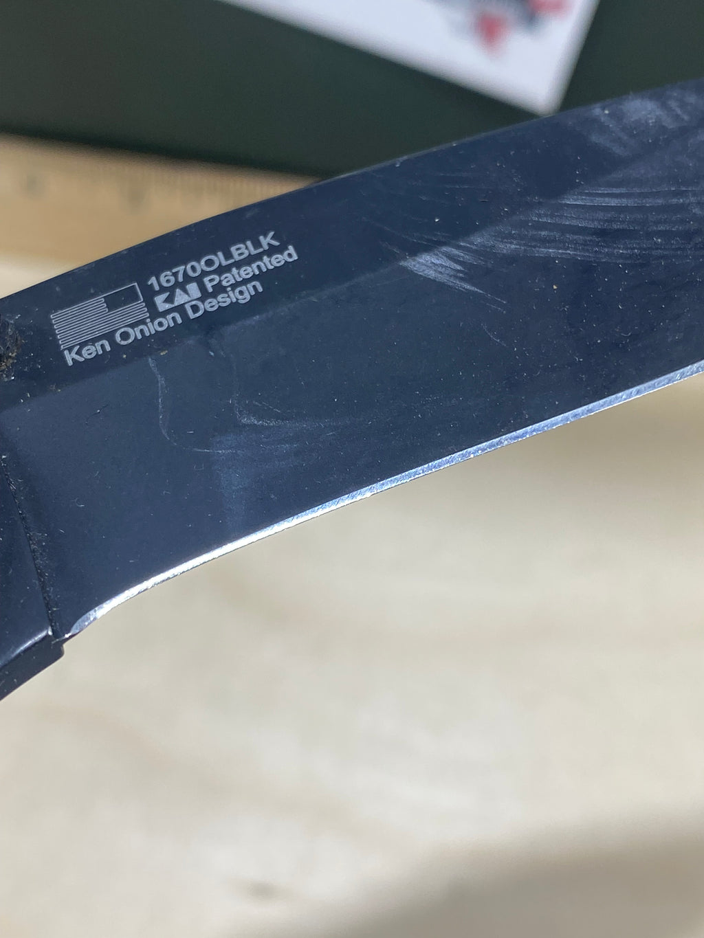 Kershaw Blur 1670OLBLK #58. Light Usage. Resharpened.