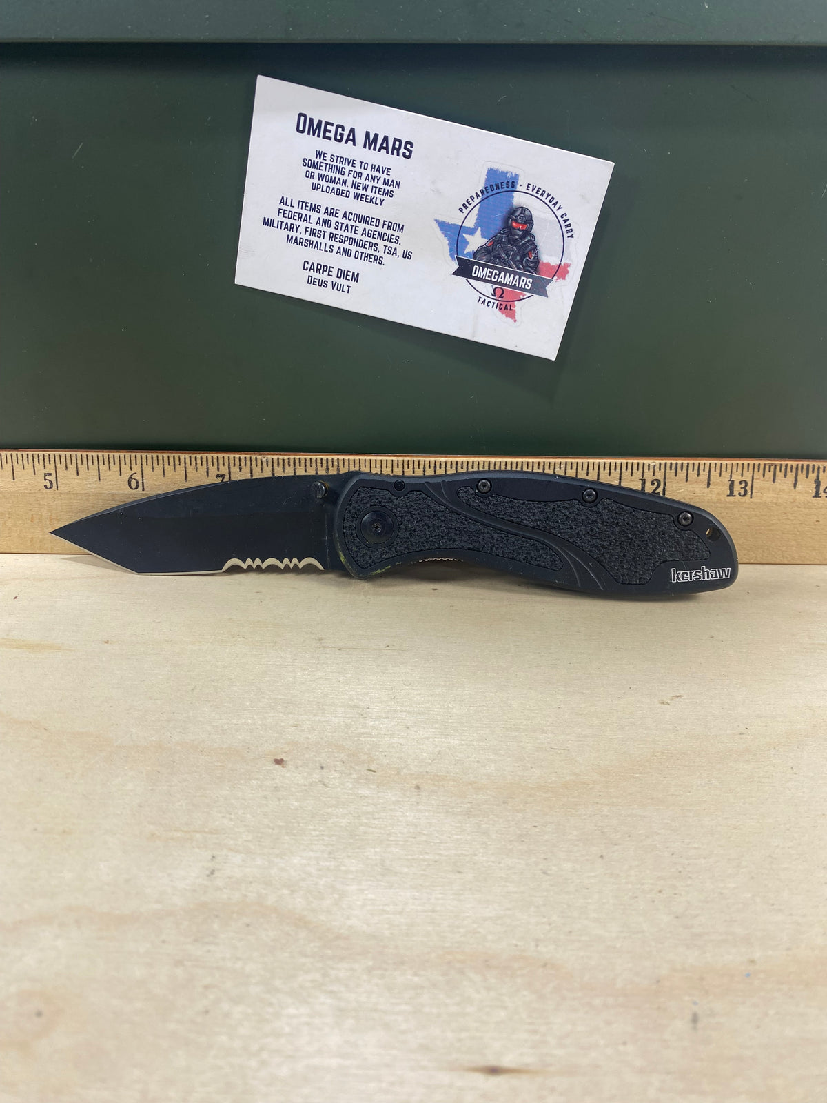 Kershaw Blur 1670TBLKST #59. Light Usage. Resharpened.