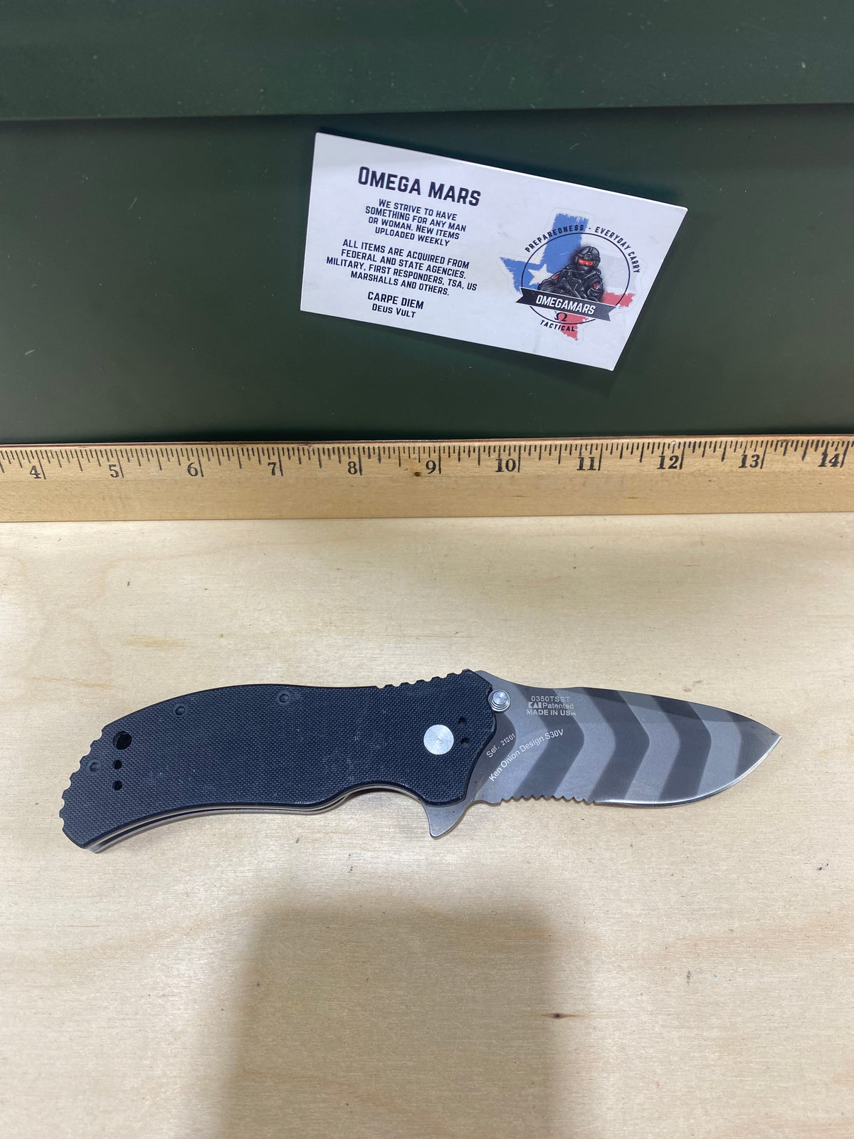Zero Tolerance  0350TSST #68. Light Usage. Possible rust.