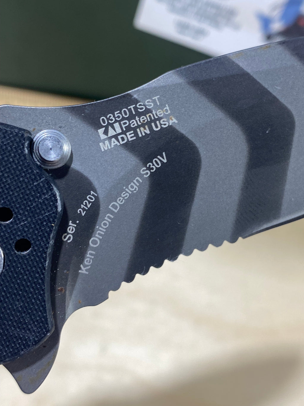 Zero Tolerance  0350TSST #68. Light Usage. Possible rust.