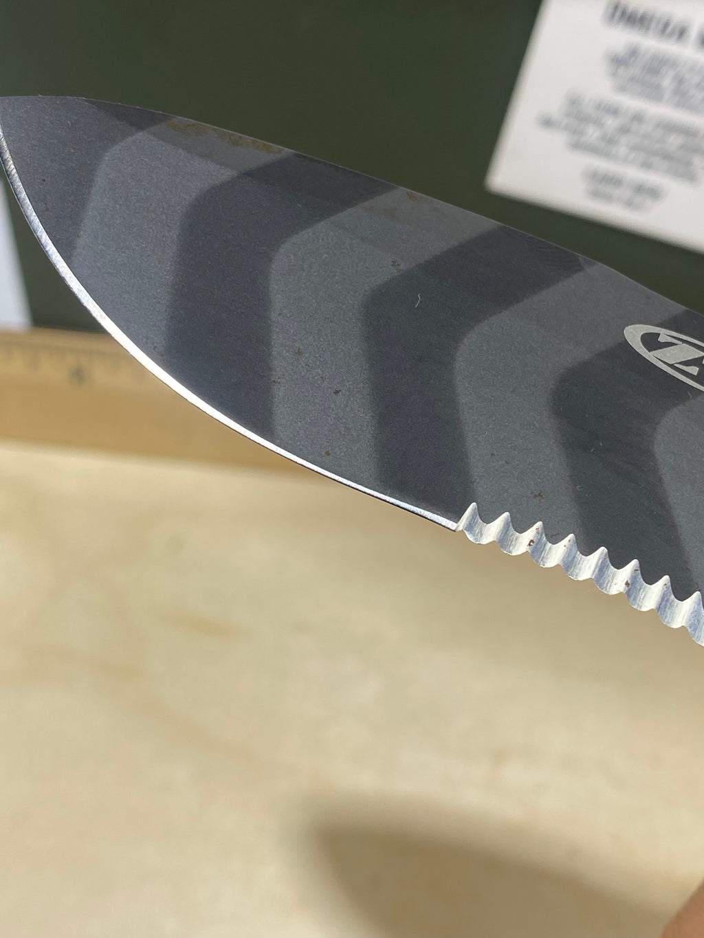 Zero Tolerance  0350TSST #68. Light Usage. Possible rust.