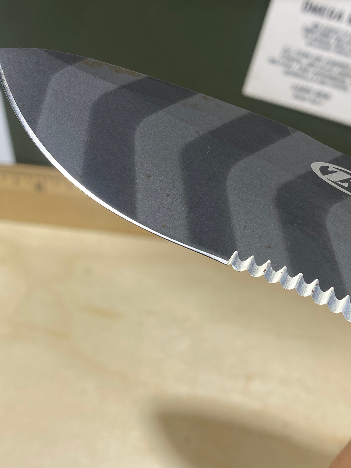 Zero Tolerance  0350TSST #68. Light Usage. Possible rust.