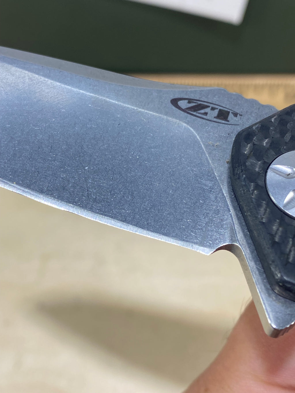 Zero Tolerance 0770CF #70. Light Usage. Resharpened.