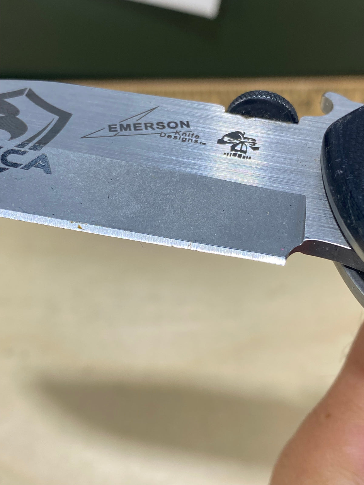Kershaw CQC-6K 6034 #71. Light Usage. Ding on blade. Pocket clip little bent out.