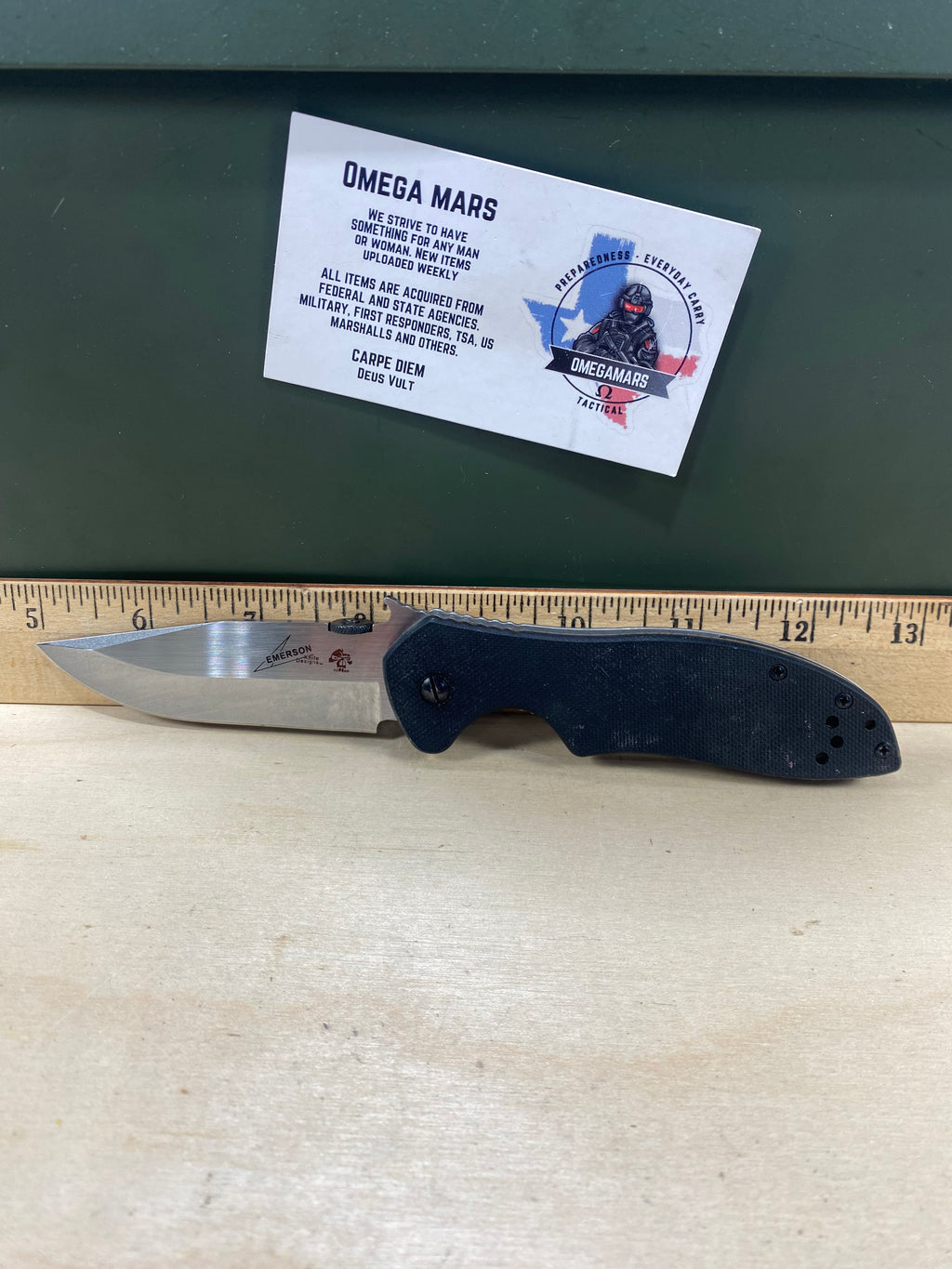 Kershaw CQC-6K 6034 #72. Light Usage. Ding on blade.