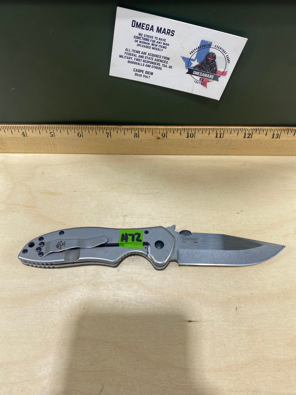 Kershaw CQC-6K 6034 #72. Light Usage. Ding on blade.