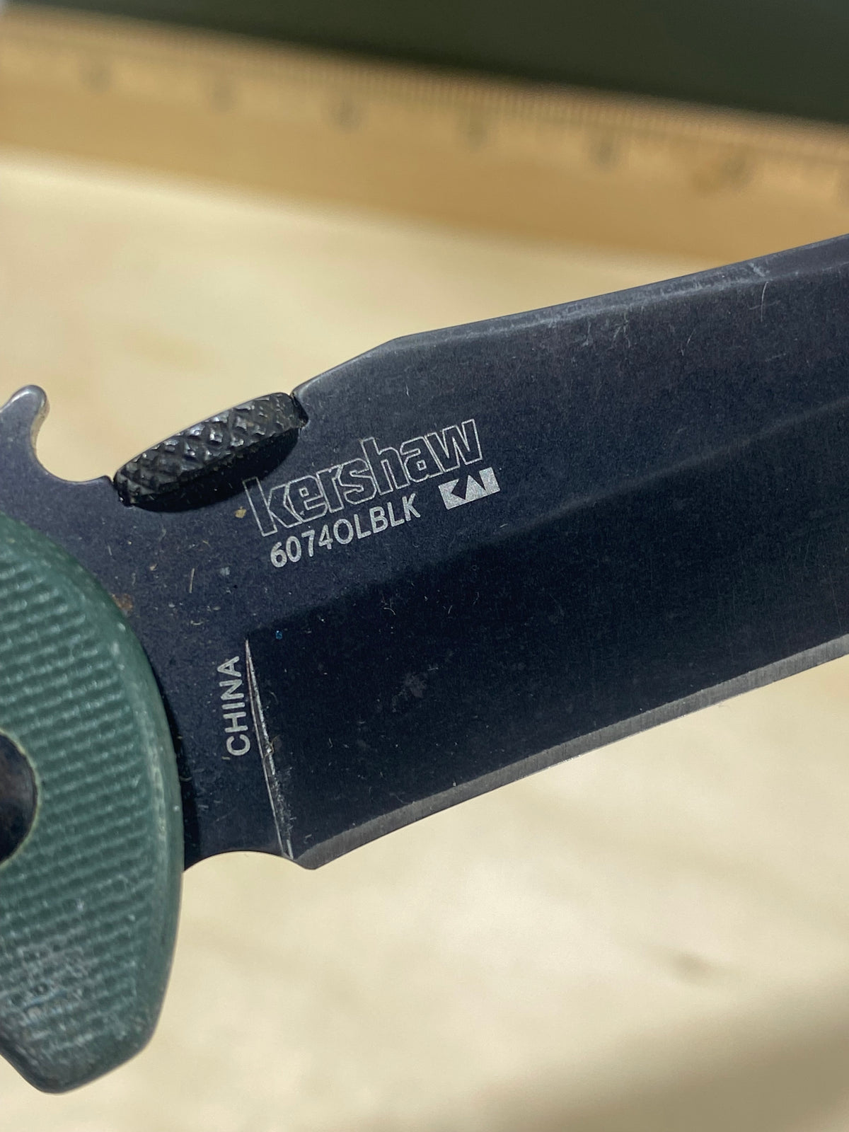 Kershaw CQC-5K 6074OLBLK #74. Light Usage. Tip chipped.