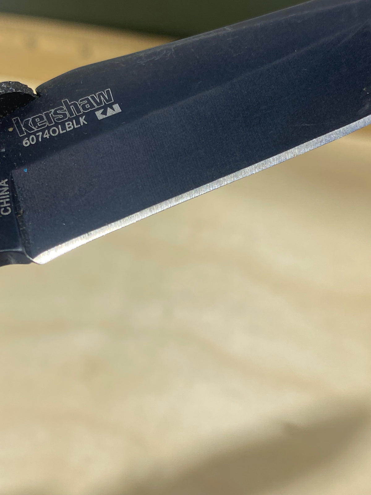Kershaw CQC-5K 6074OLBLK #74. Light Usage. Tip chipped.