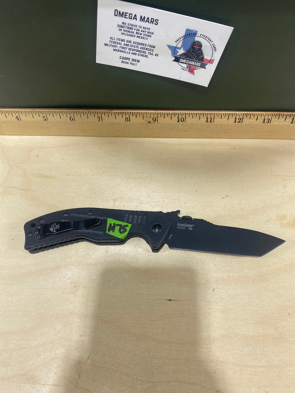 Kershaw CQC-8K 6044TBLK #75. Light Usage.