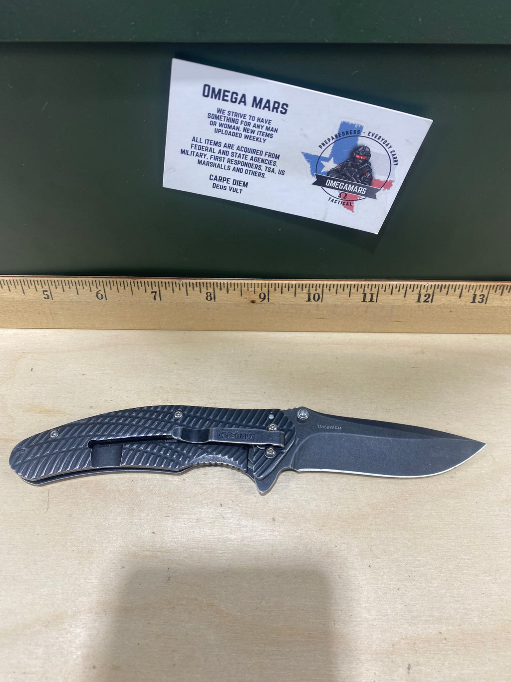 Kershaw Thrust 1315BW #77. Light Usage. Dings on blade