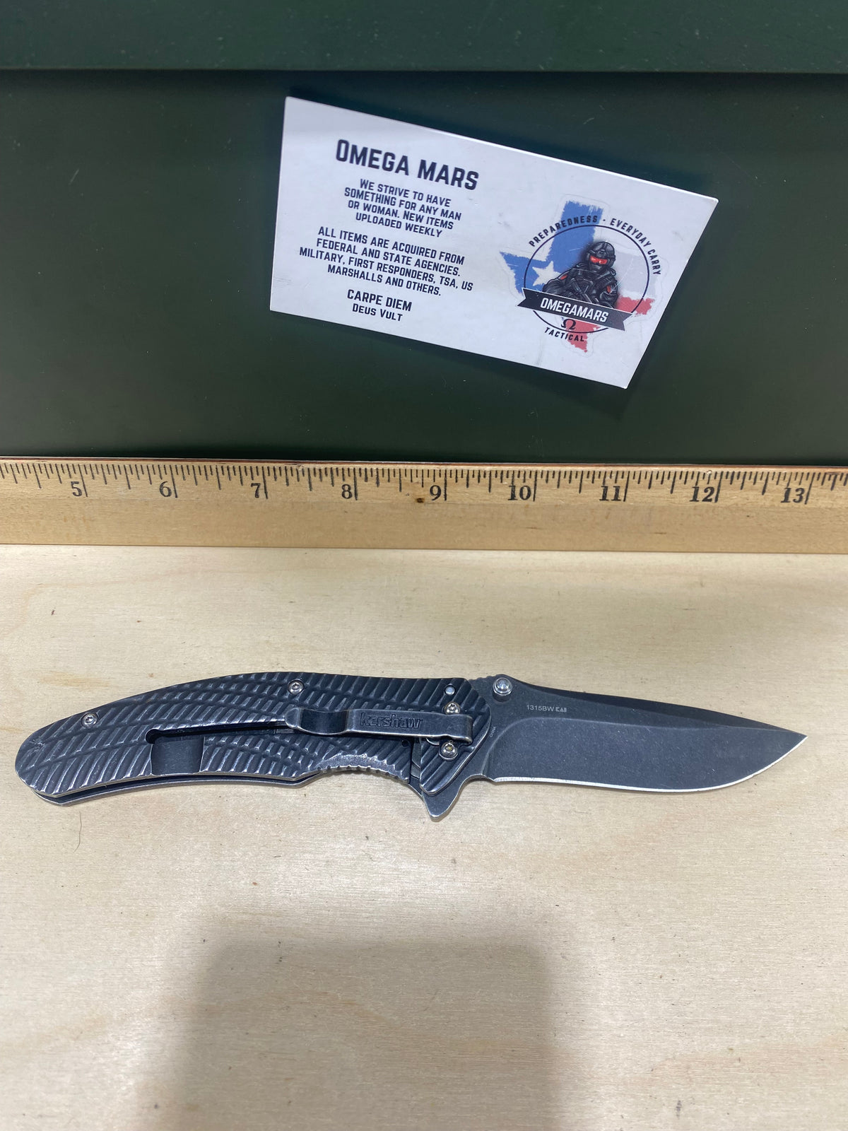 Kershaw Thrust 1315BW #77. Light Usage. Dings on blade