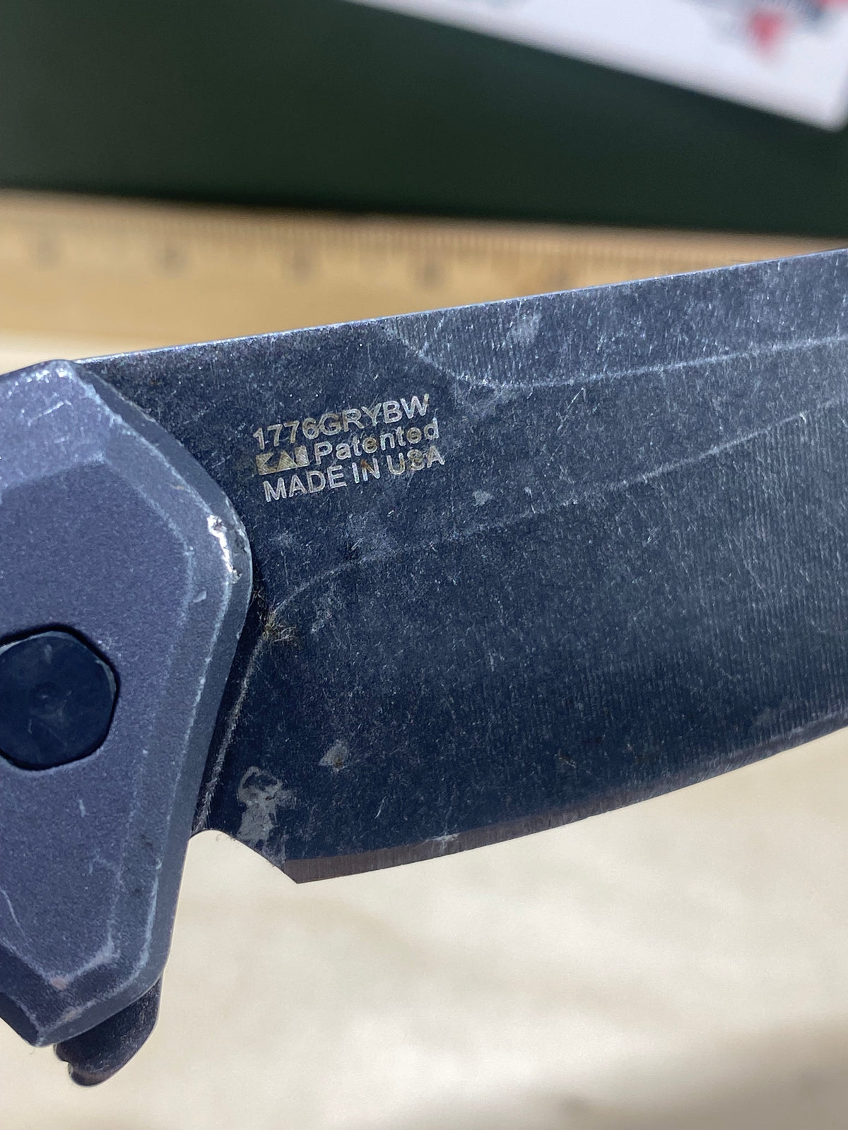 Kershaw Link 1776GRYBW #78.Light Usage. Dirty. Resharpened.
