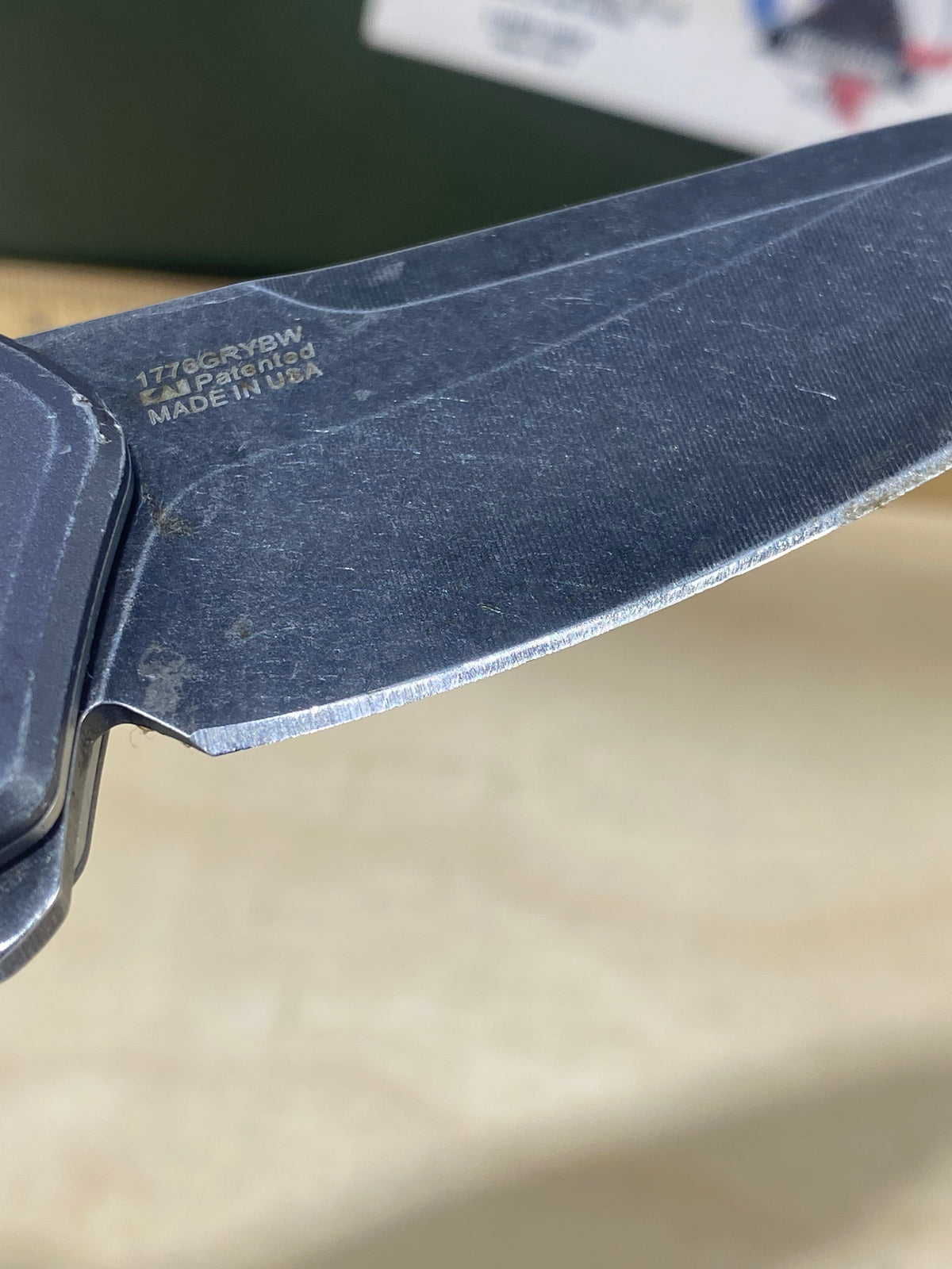 Kershaw Link 1776GRYBW #78.Light Usage. Dirty. Resharpened.
