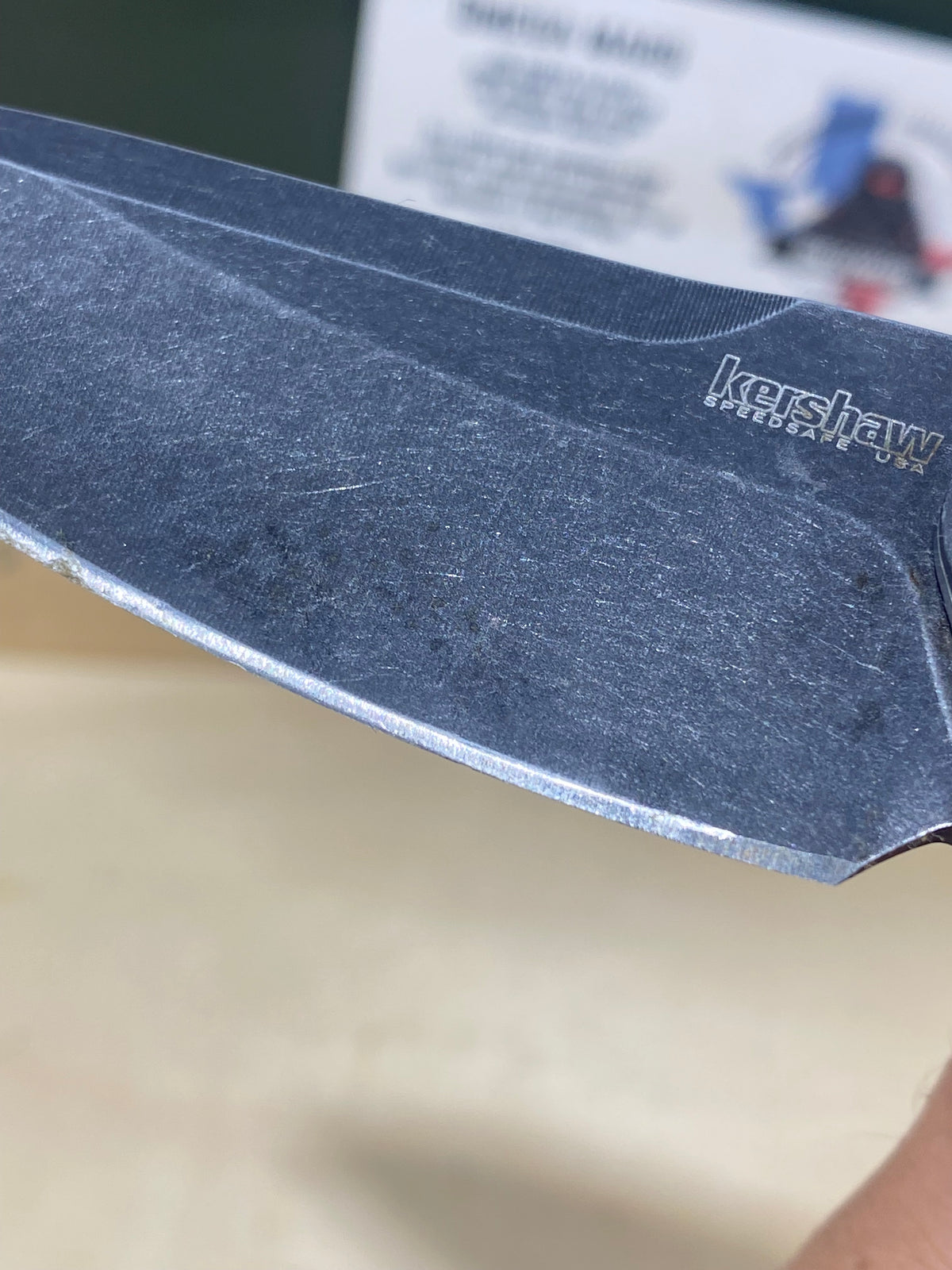 Kershaw Link 1776GRYBW #78.Light Usage. Dirty. Resharpened.