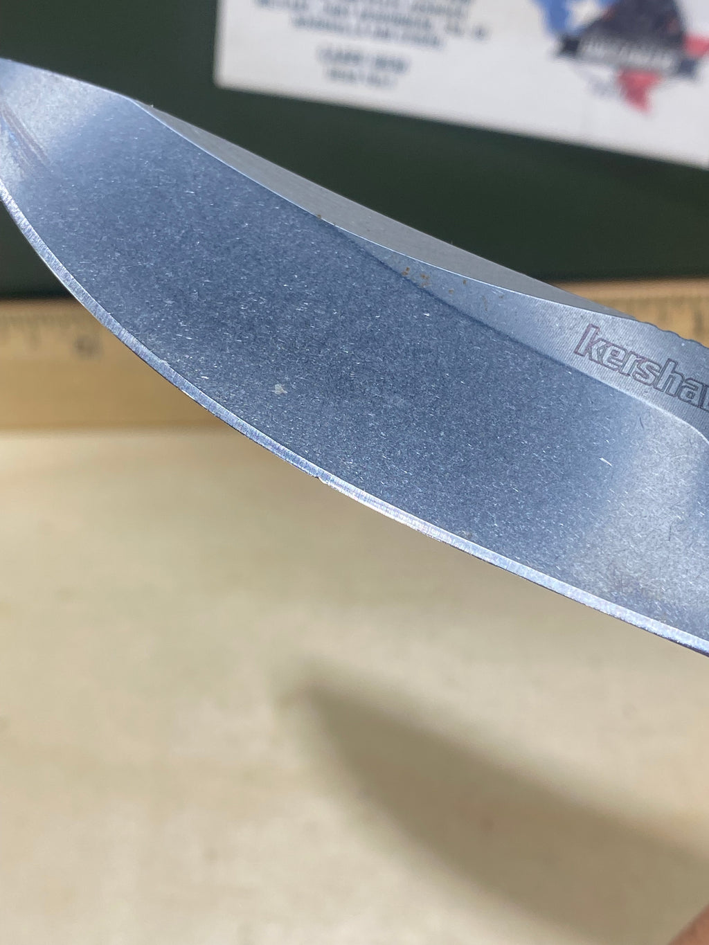 Kershaw Tumbler-Brass 4038BRZ #79. Light Usage.