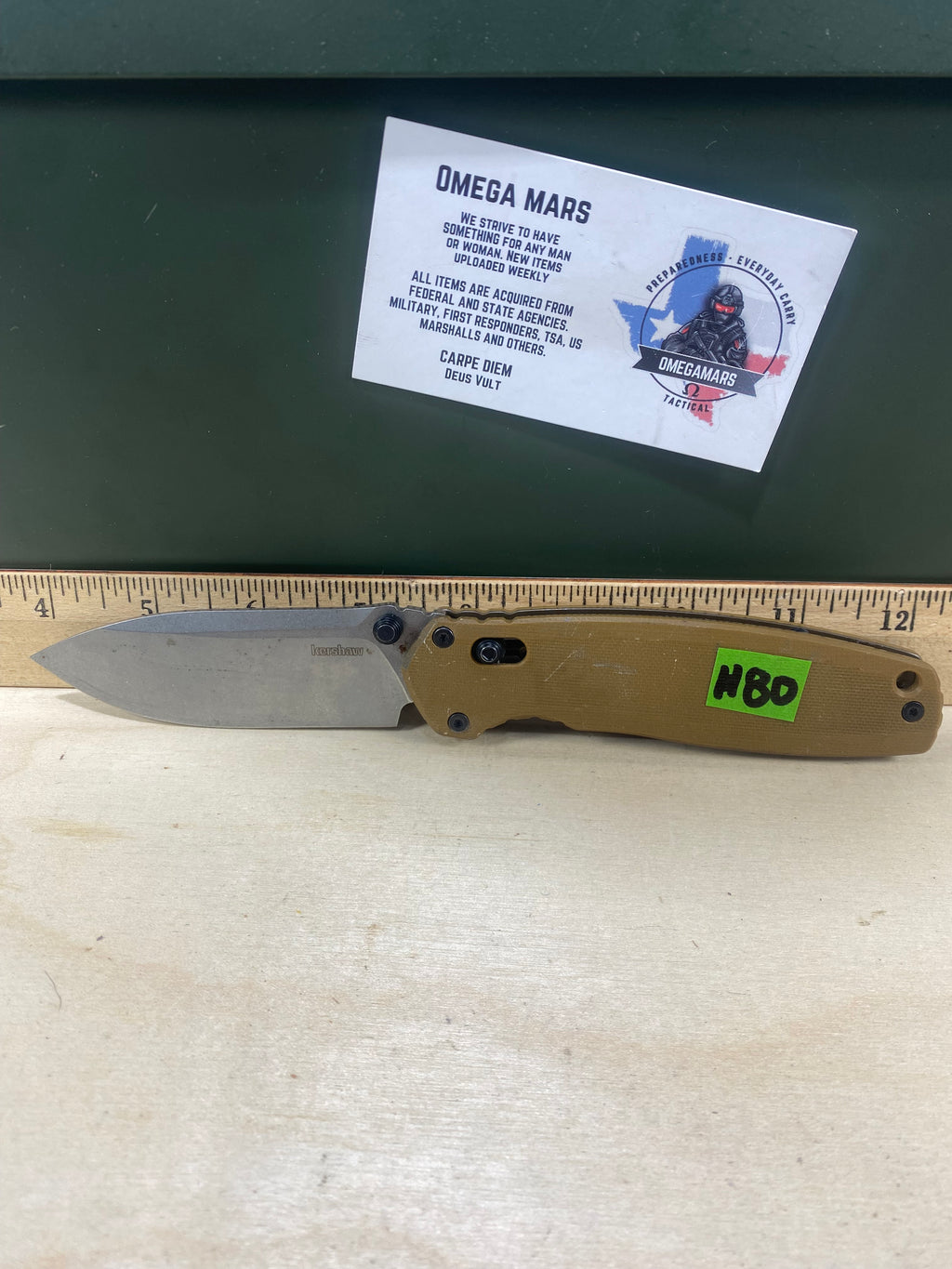 Kershaw Broadside 2052 #89. Light Usage. Possible rust.