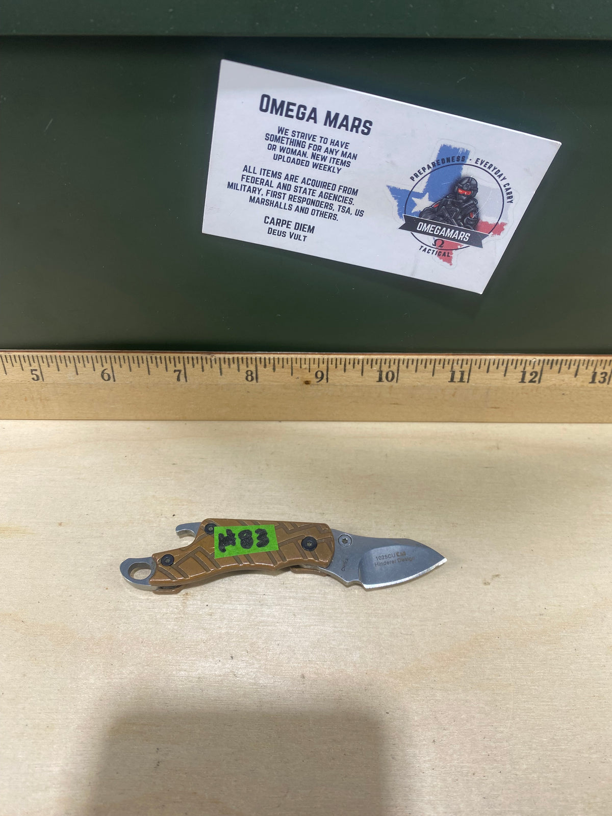 Kershaw Cinder-Copper 1025CU #83. Light Usage.