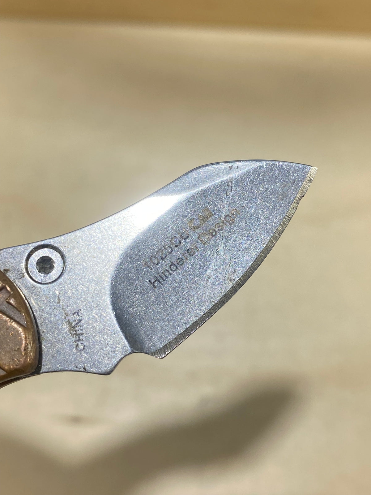 Kershaw Cinder-Copper 1025CU #83. Light Usage.