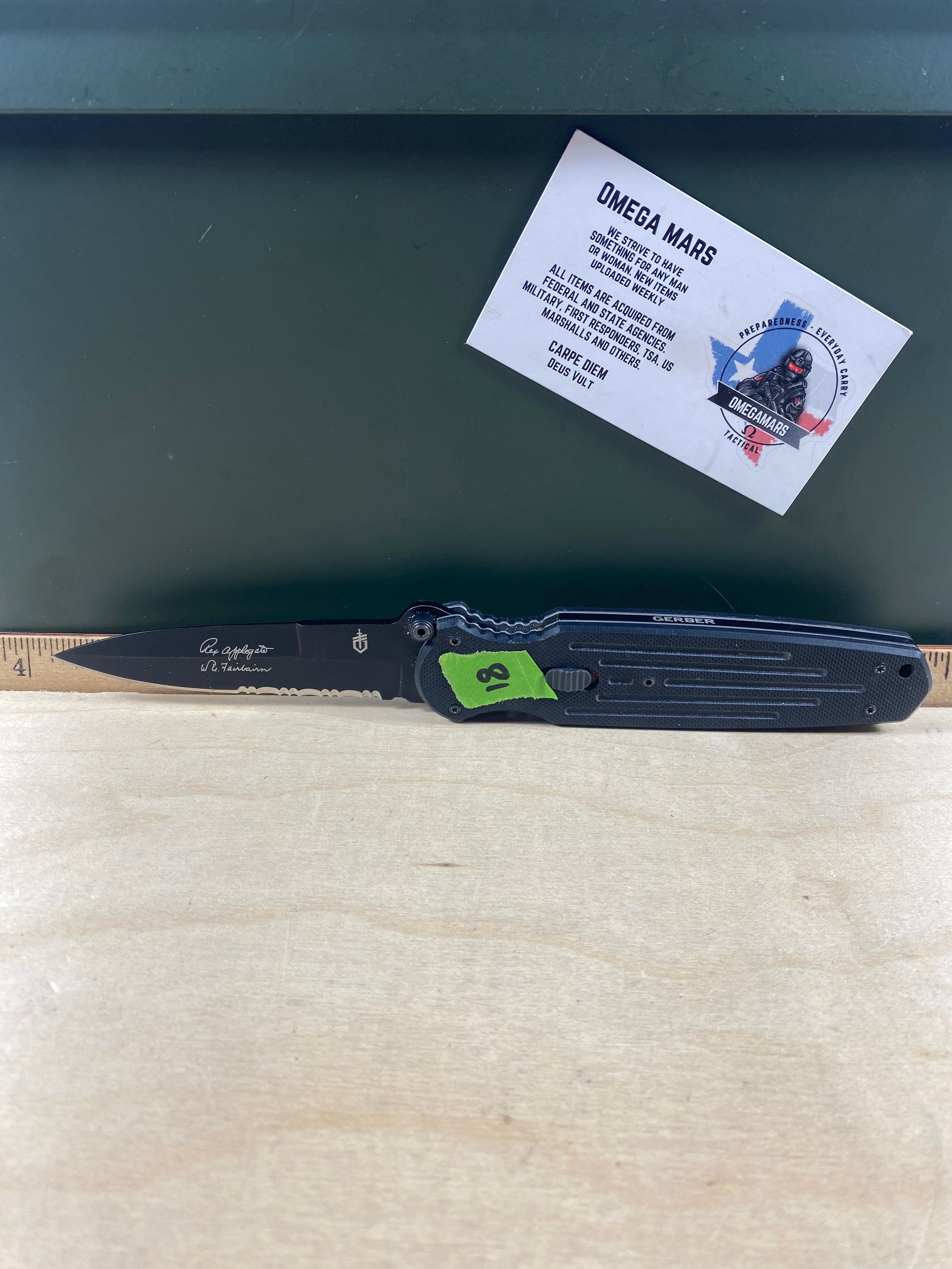 Gerber #18 Applegate-Fairbairn Mini Covert FAST Folding Knife. Light usage.
