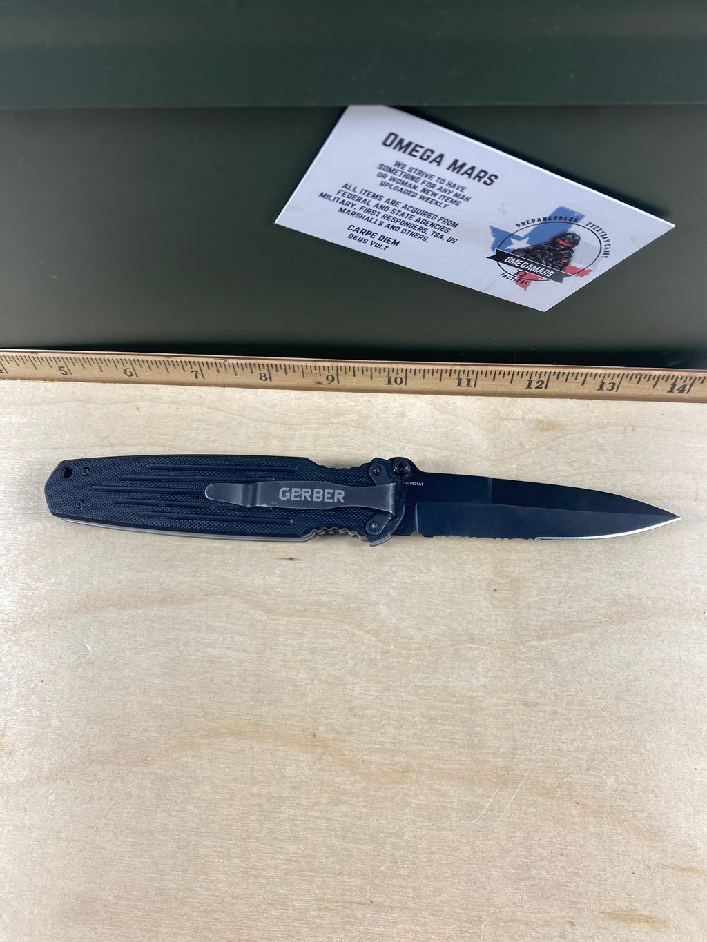 Gerber #18 Applegate-Fairbairn Mini Covert FAST Folding Knife. Light usage.