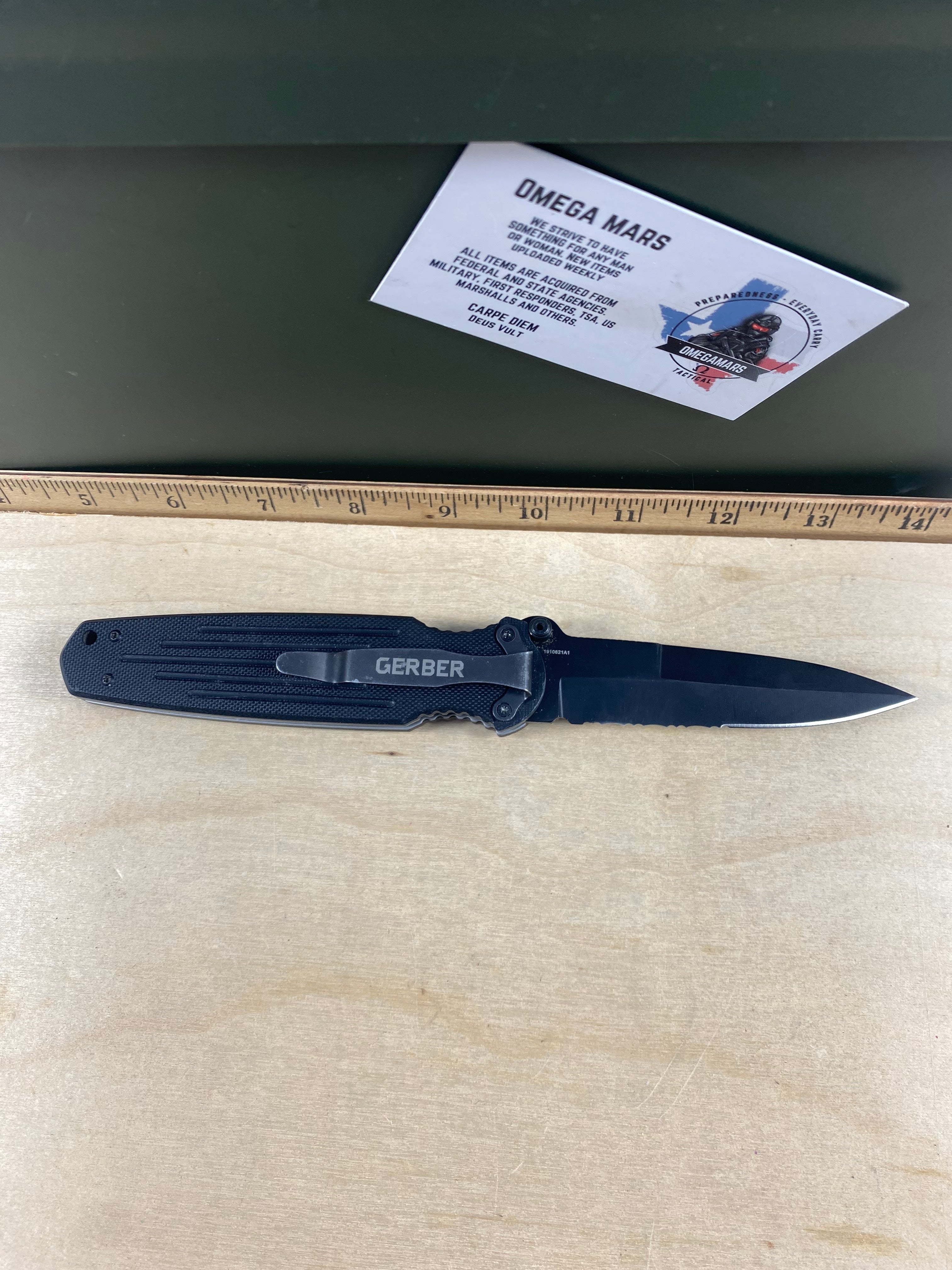 Gerber #18 Applegate-Fairbairn Mini Covert FAST Folding Knife. Light usage.