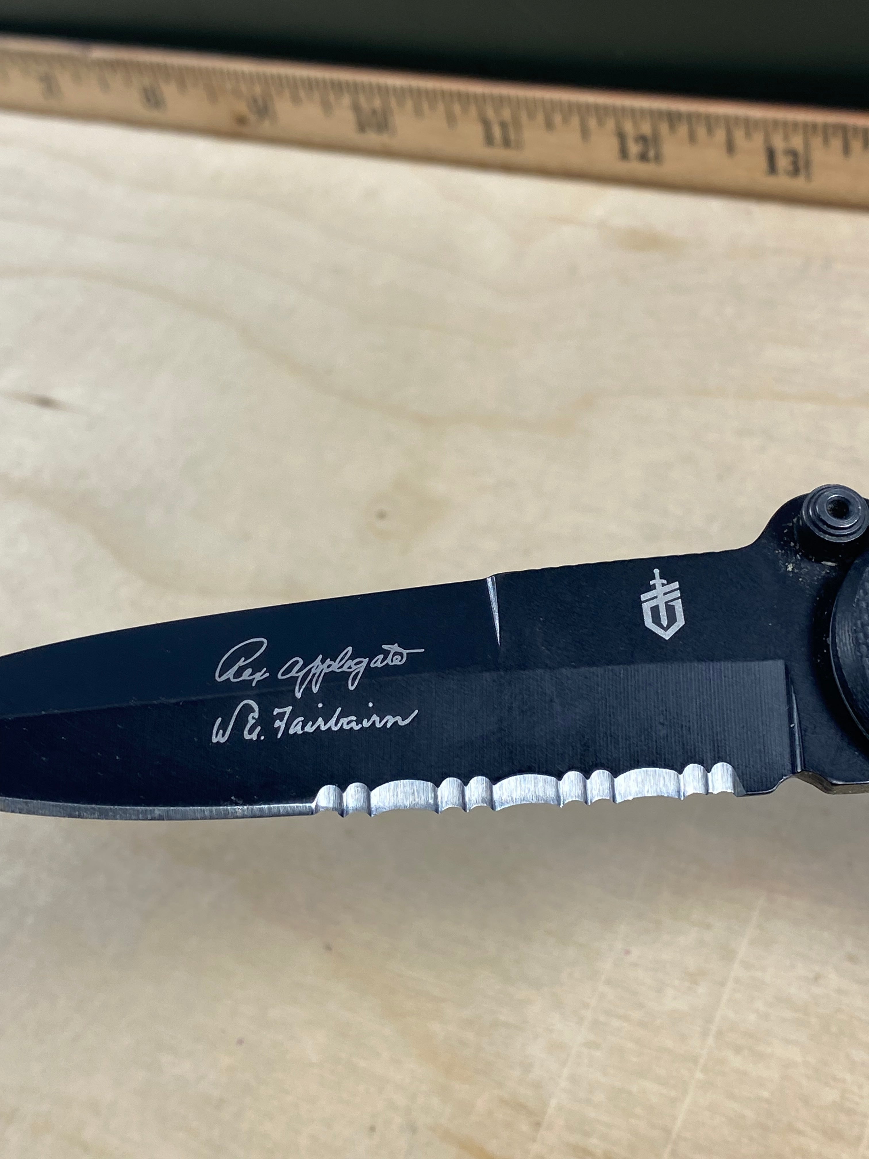 Gerber #18 Applegate-Fairbairn Mini Covert FAST Folding Knife. Light usage.