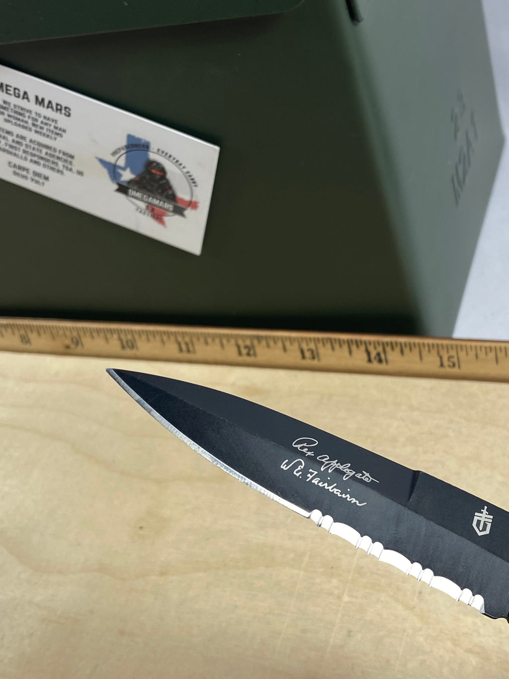 Gerber #18 Applegate-Fairbairn Mini Covert FAST Folding Knife. Light usage.