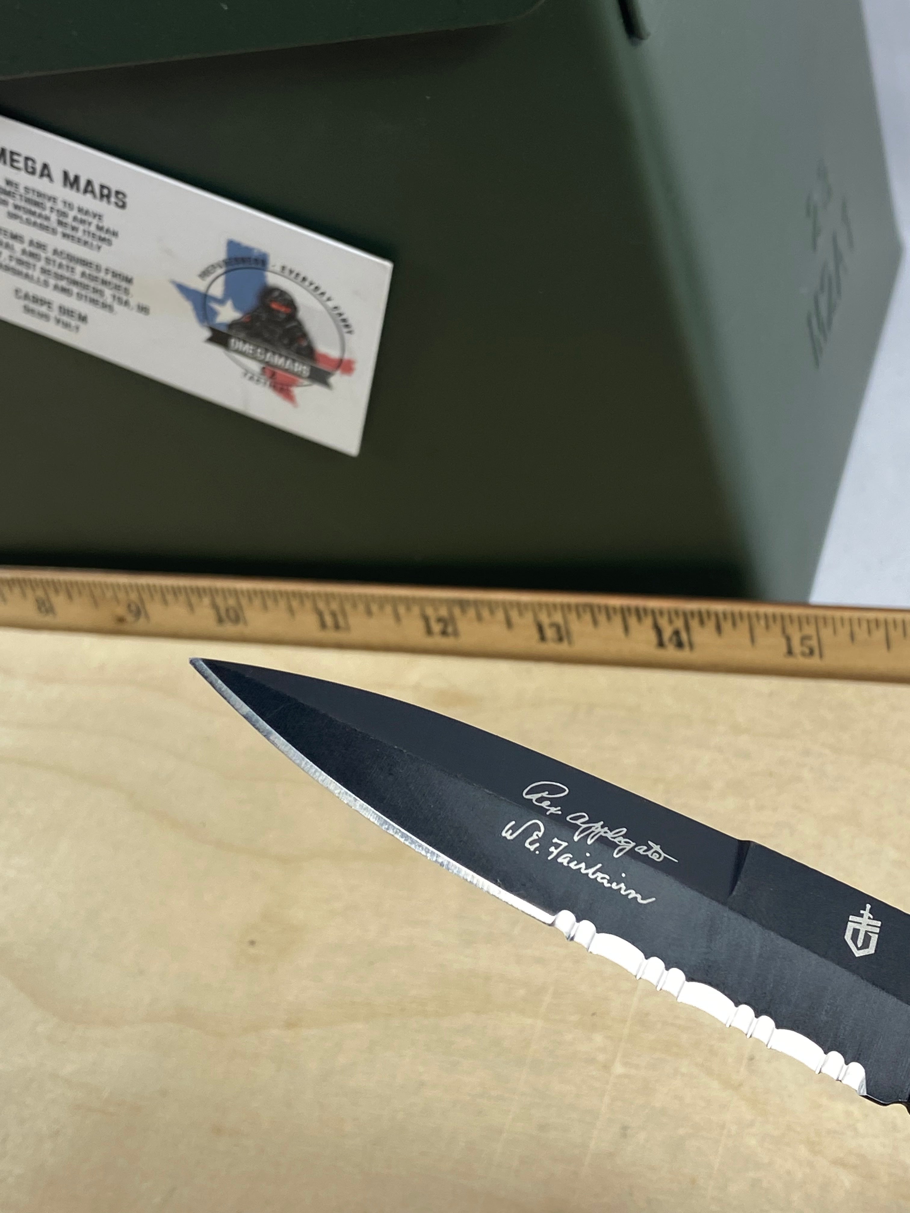 Gerber #18 Applegate-Fairbairn Mini Covert FAST Folding Knife. Light usage.