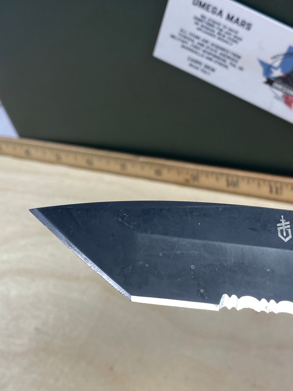 Gerber #88 Propel AO Knife Black Assisted Opening (3.5" Tanto Black Serr). Light usage. (MSRP 156.00 NEW)