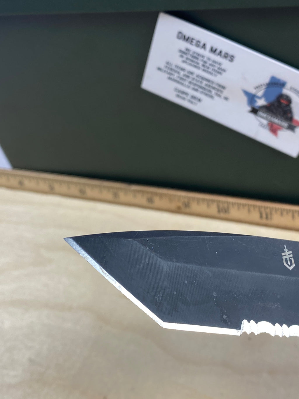 Gerber #88 Propel AO Knife Black Assisted Opening (3.5" Tanto Black Serr). Light usage. (MSRP 156.00 NEW)