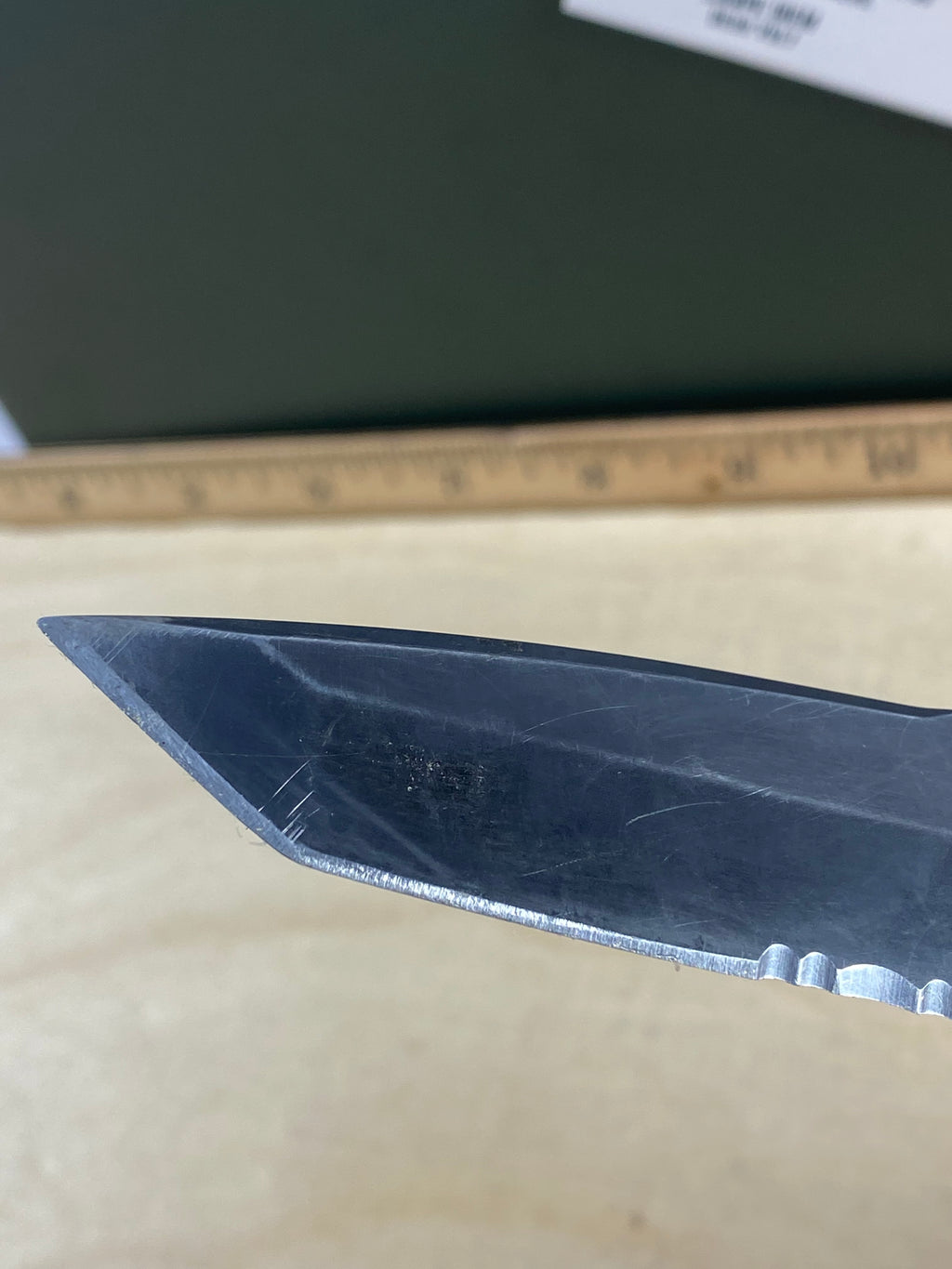 Gerber #89 Propel AO Knife Black Assisted Opening (3.5" Tanto Black Serr). Light usage. Dirty (MSRP 156.00 NEW)