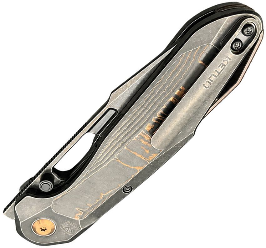 Ketuo USA - Triad Button Linerlock - Titanium - Bohler M390