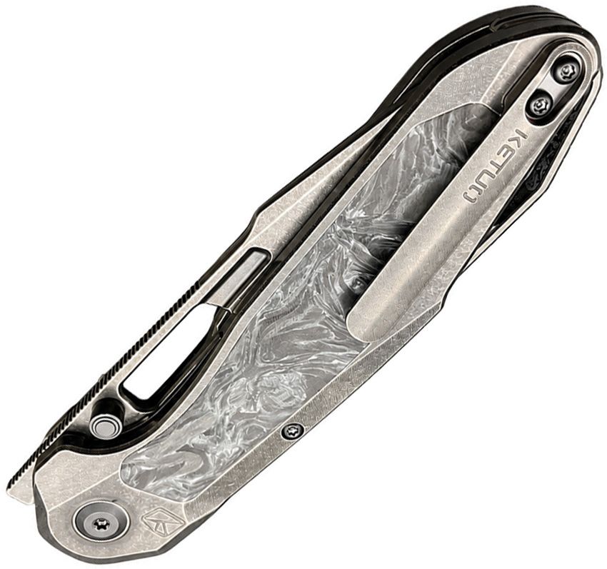 Ketuo USA - Triad Button Linerlock - Titanium - Bohler M390