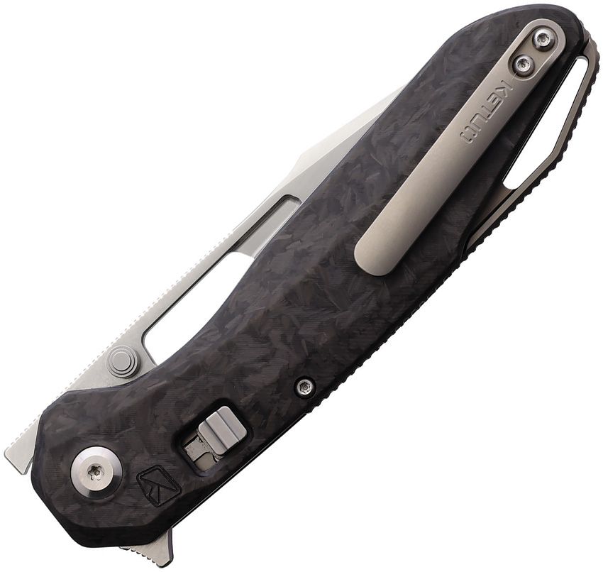 Ketuo USA - Triad Button Linerlock - Carbon Fiber - M390 Bohler