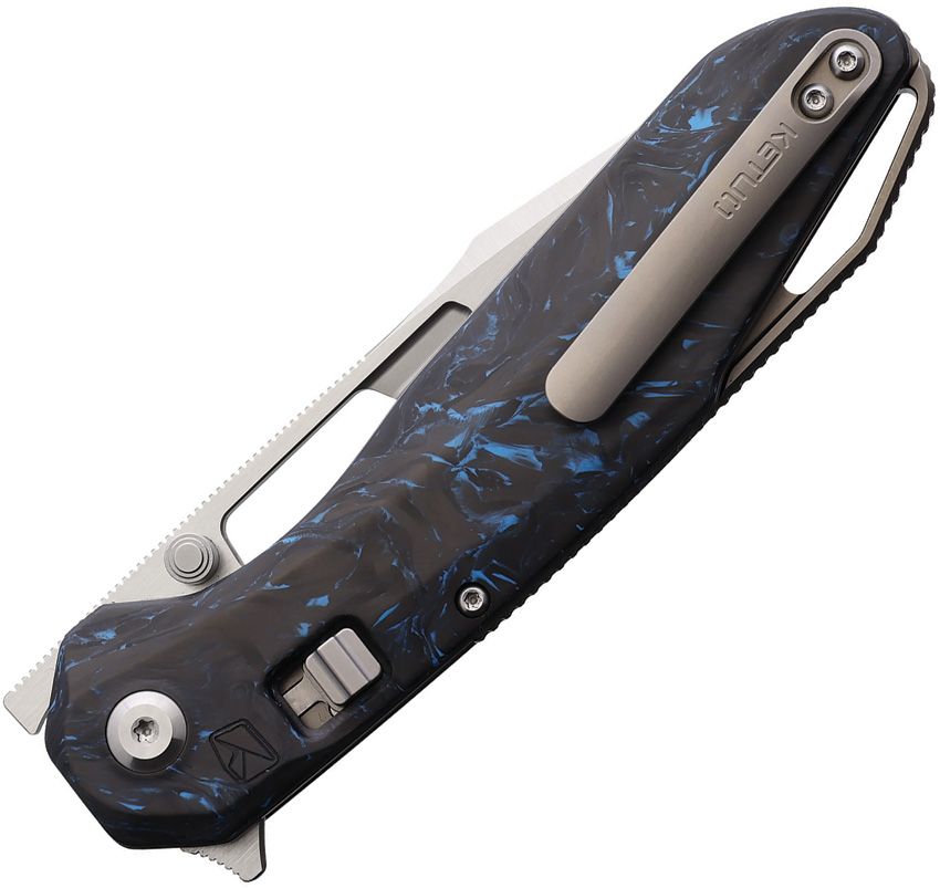 Ketuo USA - Triad Button Linerlock - Carbon Fiber - M390 Bohler