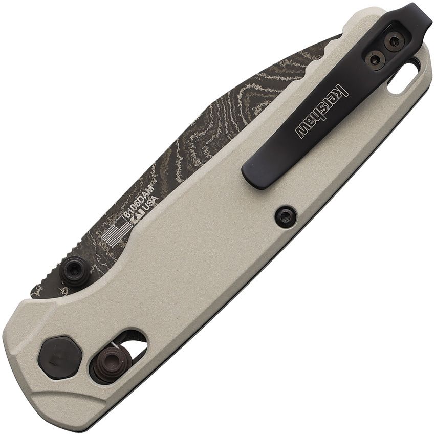 KERSHAW Bel Air 6105 - DuraLock Bright Nickel - Damascus