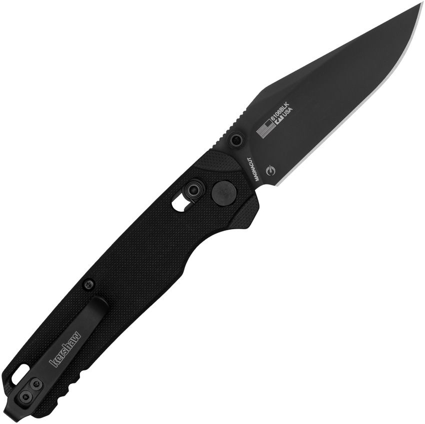 KERSHAW Bel Air 6106 - DuraLock Black - Clip Point - Black G10 - MagnaCut