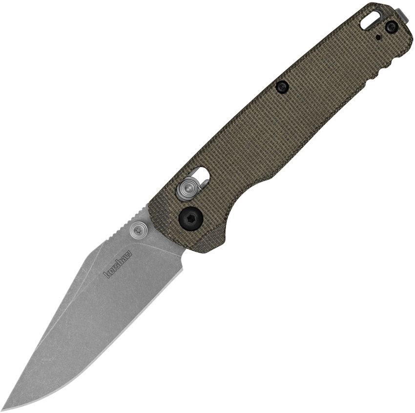 KERSHAW Bel Air 6106 - DuraLock Green Micarta - Clip Point - MagnaCut