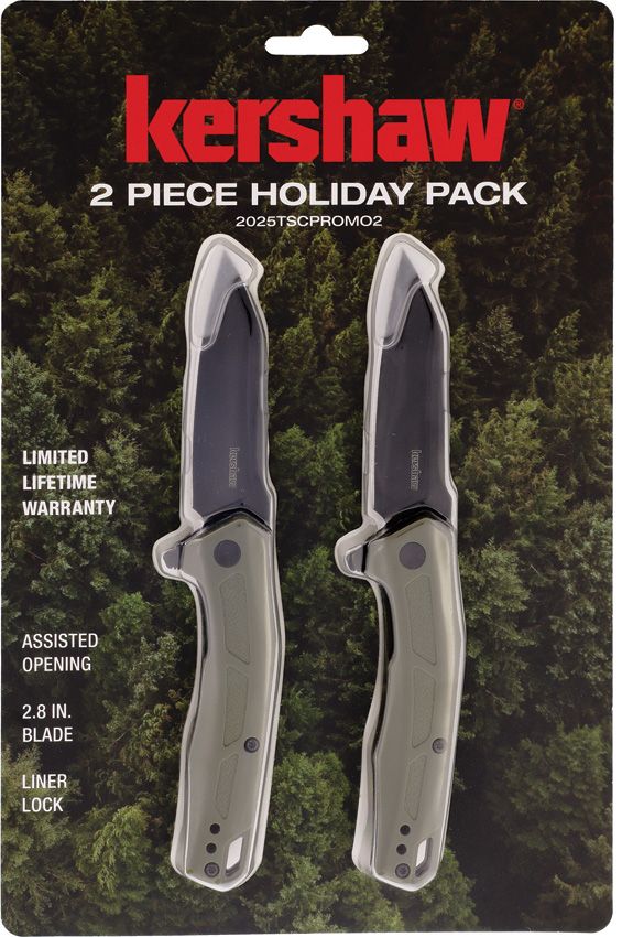 Kershaw 2pc Holiday Pack Linerlock A/O - Close Out