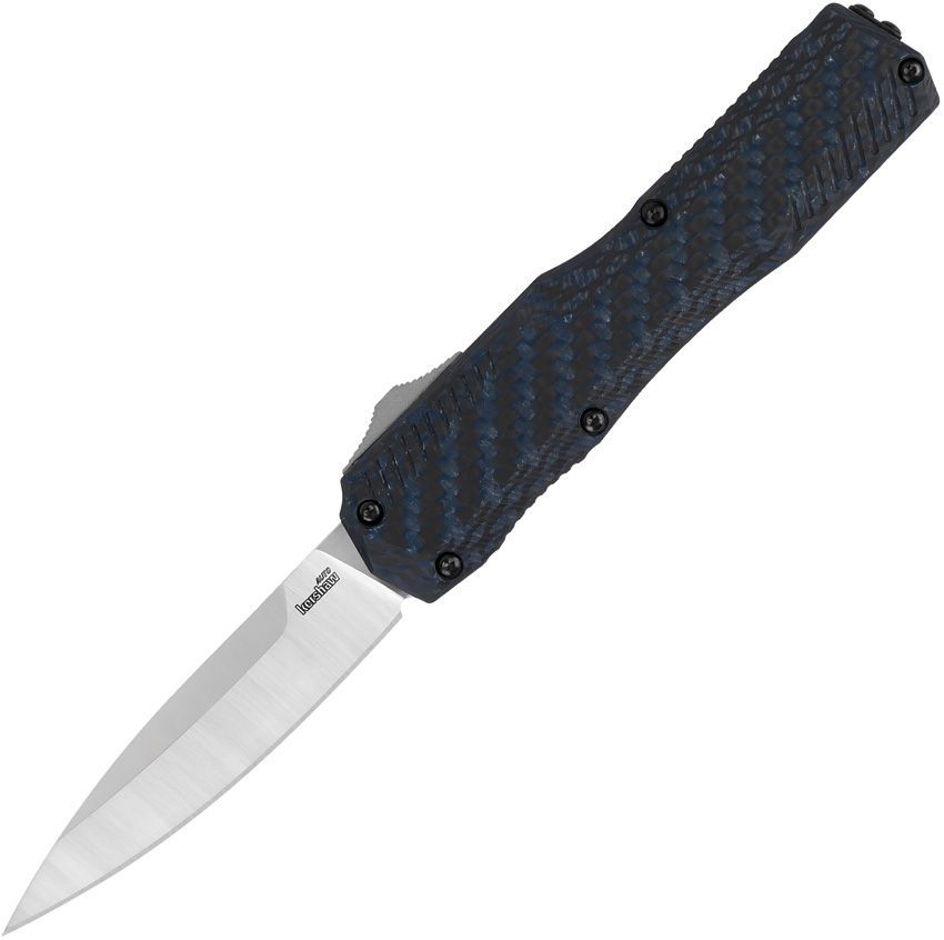 KERSHAW Auto Livewire OTF Blue Carbon Fiber - Spear Point - MagnaCut - KS9000CFBLU