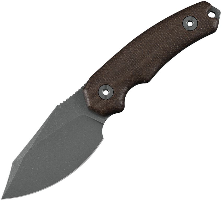 Kunwu Knives - Stiffy D Fixed Blade Brown - 25