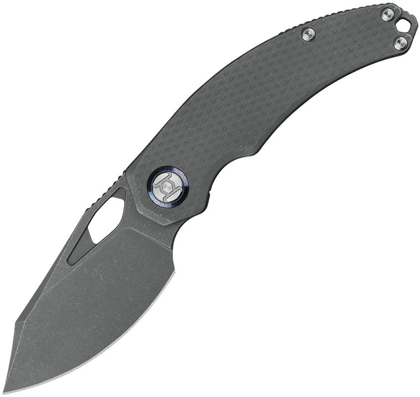 Kunwu Knives - Compadre Framelock Stonewash - 25