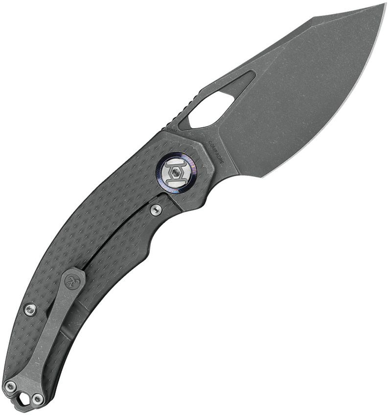 Kunwu Knives - Compadre Framelock Stonewash - 25