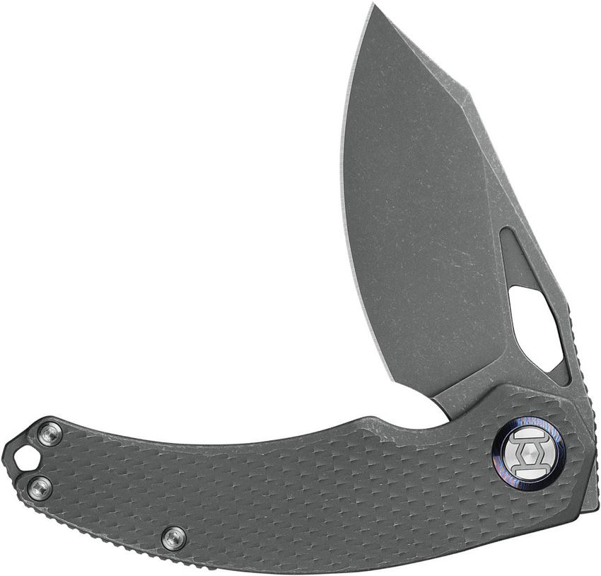 Kunwu Knives - Compadre Framelock Stonewash - 25