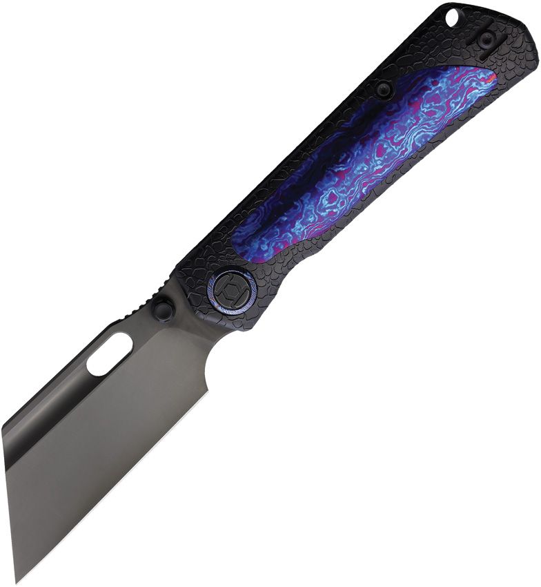 Kunwu Knives - Cochise Framelock Timascus - 25
