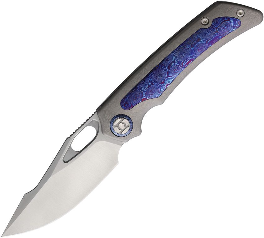 Kunwu Knives - Jericho Framelock Timascus - 20