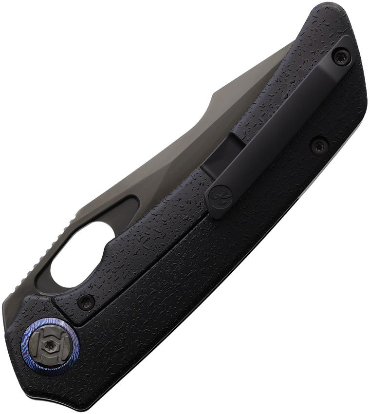 Kunwu Knives - Jericho Framelock Timascus - 25
