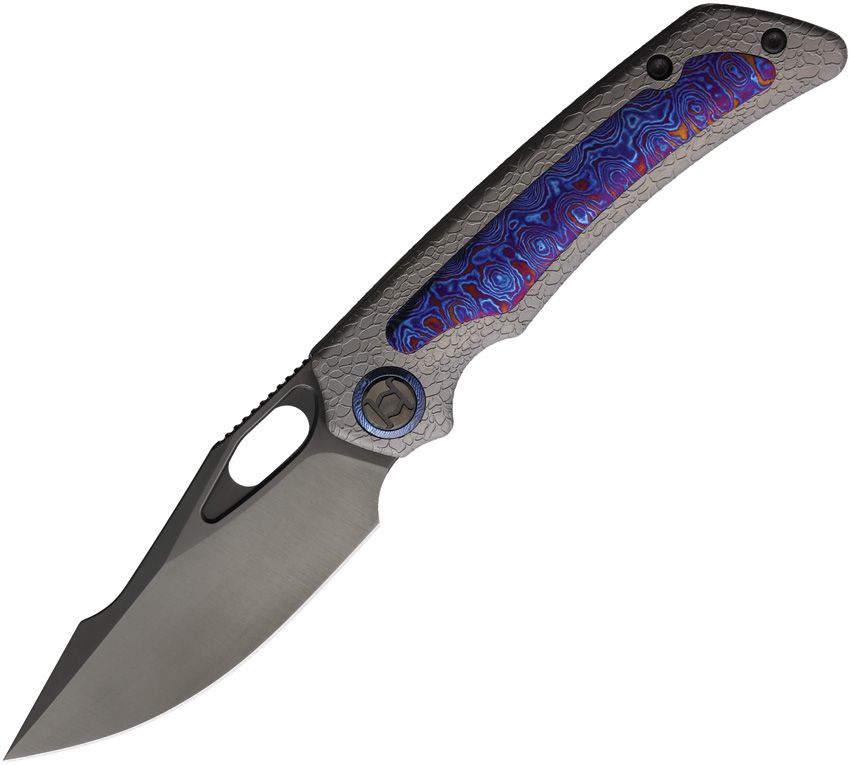 Kunwu Knives - Jericho Framelock Timascus - 20